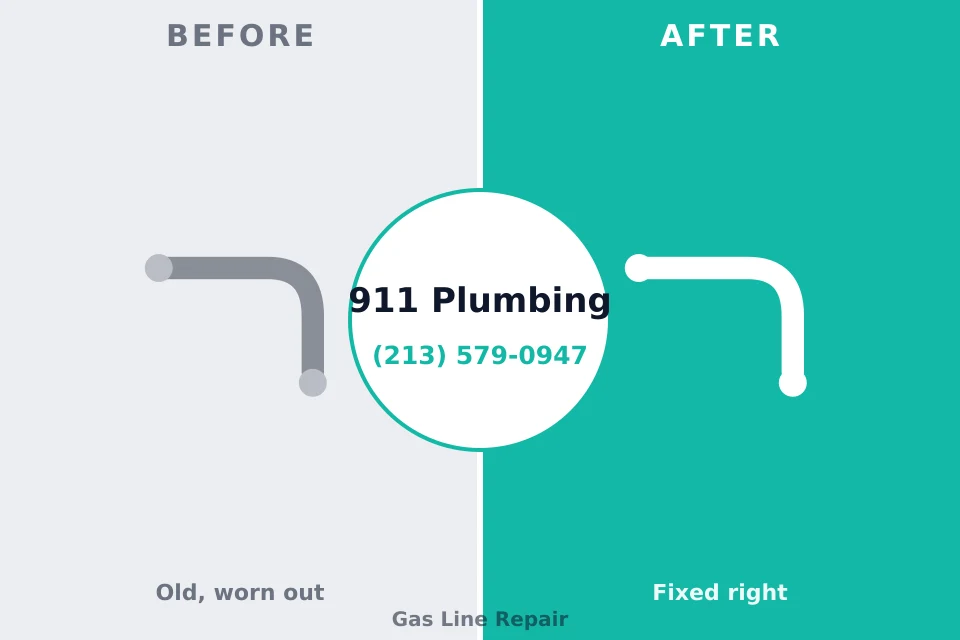 Before and after: plumbing repair Louisville, OH